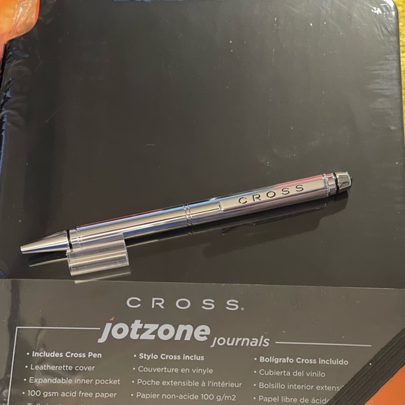 Cross Journal with Pen | Black and Orange - Picture 7 of 8